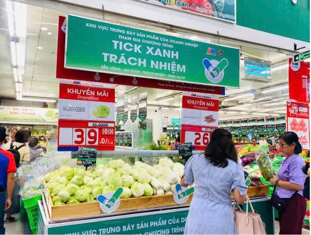Hàng hóa gắn tick xanh thu hút khách tại Thành phố Hồ Chí Minh