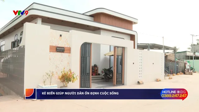 Kè biển giúp người dân ổn định cuộc sống