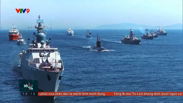 Chào cờ giữa biển khơi