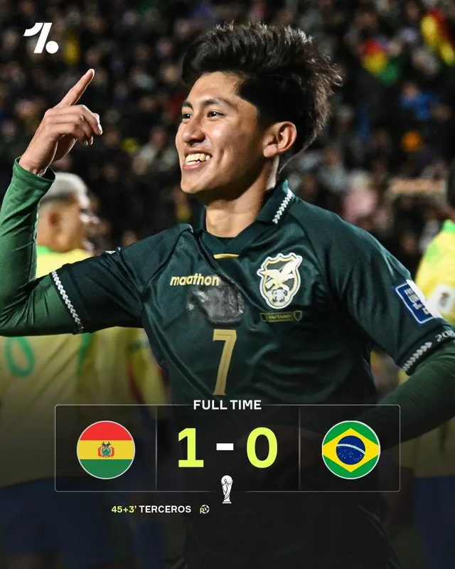 Bolivia gây chấn động Nam Mỹ: Đánh bại Brazil, giành vé Play-off World Cup 2026- Ảnh 4. Bolivia gây chấn động Nam Mỹ: Đánh bại Brazil, giành vé Play-off World Cup 2026- Ảnh 4.