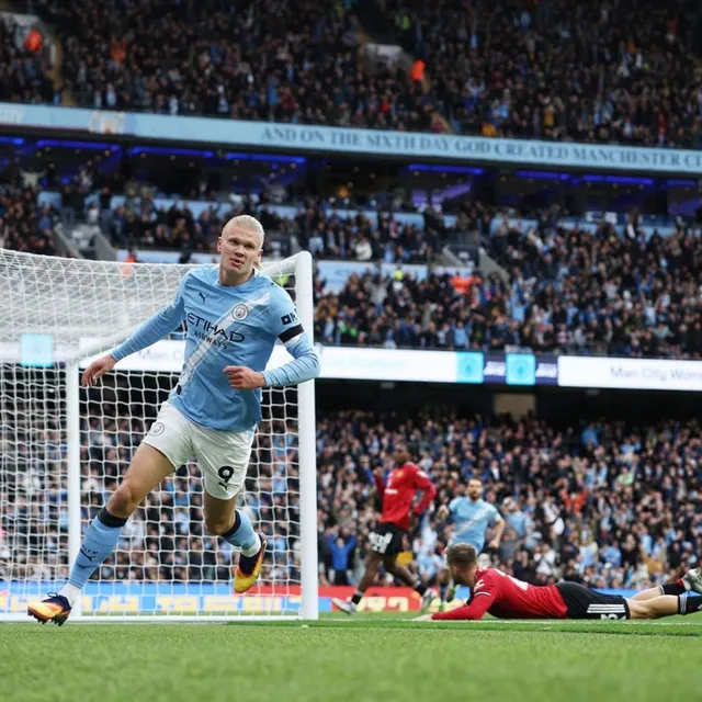 Man City 3-0 Man Utd: Erling Haaland lại gieo sầu cho "Quỷ đỏ"- Ảnh 1.