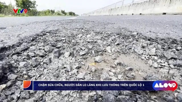 Alo V9 (22/9/2025): Chậm sửa chữa, người dân lo lắng khi lưu thông trên quốc lộ 1