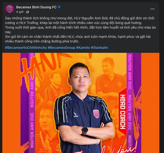"Ghế nóng" Becamex TP Hồ Chí Minh có sự thay đổi- Ảnh 1.