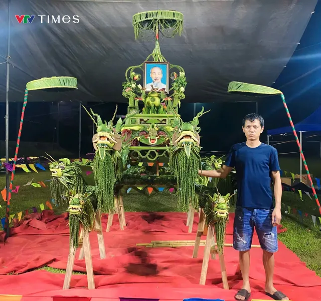 Độc đáo lễ rước kiệu lá truyền thống Tết Trung thu 5 năm tổ chức một lần  - Ảnh 5.