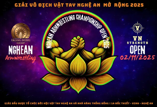 Hơn 200 “cánh tay thép” hội tụ tại Giải Vật Tay Nghệ An Mở Rộng 2025- Ảnh 1.