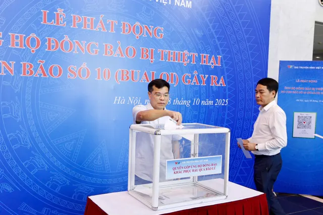 Vietnam Television Launches Fundraising Campaign to Support People Affected by Typhoon No. 10 - Ảnh 3.