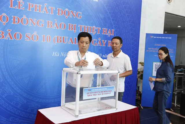 Vietnam Television Launches Fundraising Campaign to Support People Affected by Typhoon No. 10 - Ảnh 7.