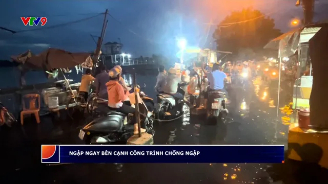 Ngập triền miên ngay cạnh công trình chống ngập