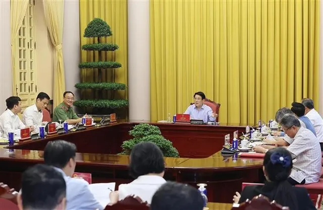 State leader reviews preparations for signing ceremony of Hanoi Convention - Ảnh 1.
