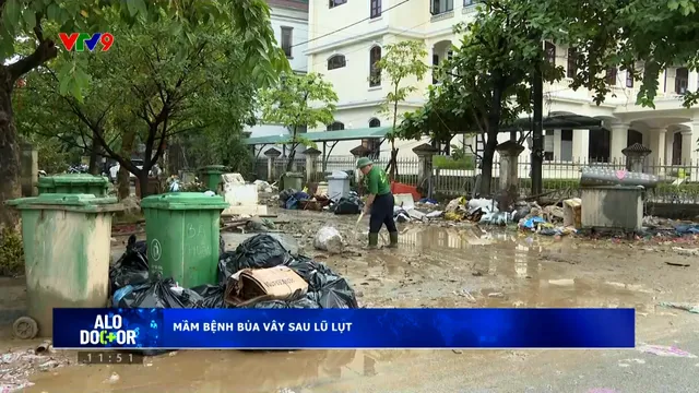 Alo Doctor (04/11/2025): Sau lũ lụt, môi trường ô nhiễm, mầm bệnh bủa vây