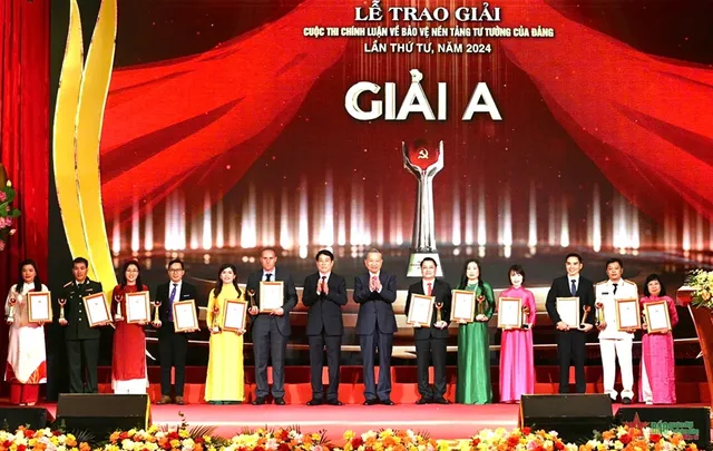 Live Broadcast of the 2025 Political Essay Awards on Defending the Party’s Ideological Foundation (8:10 PM, VTV1) - Ảnh 1.