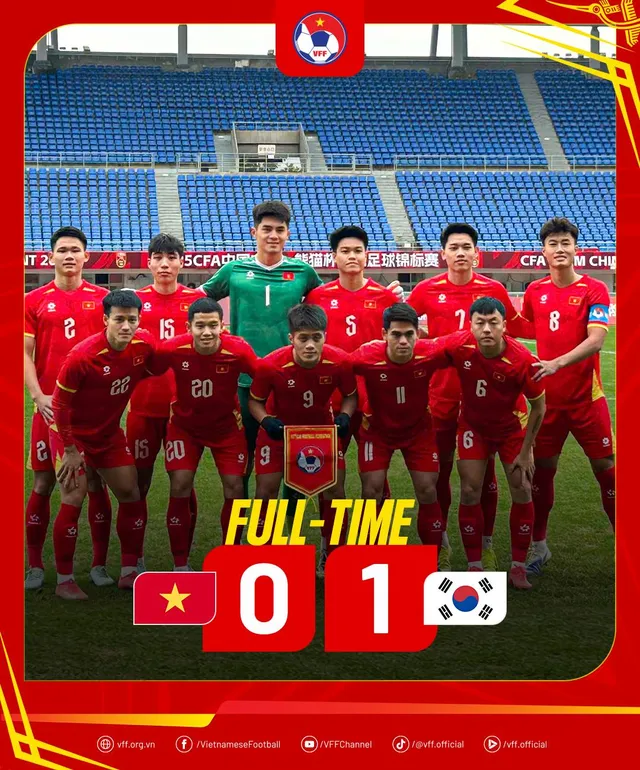 Thua sát nút Hàn Quốc, U22 Việt Nam lỡ hẹn ngôi vương Panda Cup 2025- Ảnh 1.