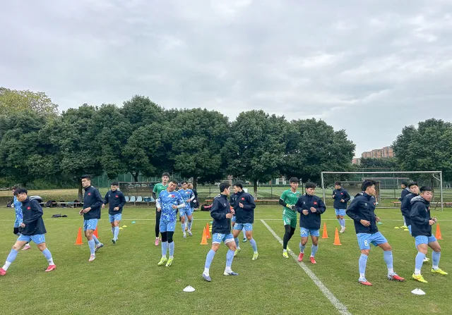 ĐT Việt Nam hoàn tất chuẩn bị cho màn so tài với ĐT Lào- Ảnh 1.