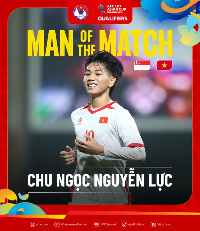 U17 Việt Nam thắng đậm U17 Singapore trong ngày ra quân vòng loại U17 châu Á 2026- Ảnh 3.