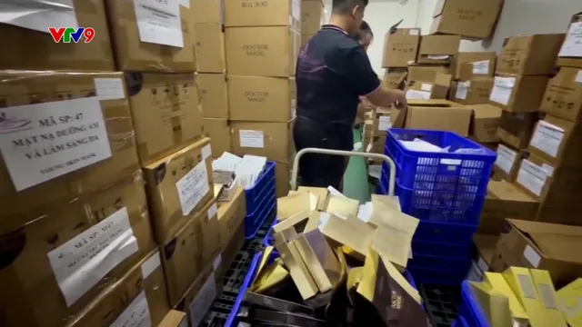 Thu lợi bất chính từ mỹ phẩm giá rẻ