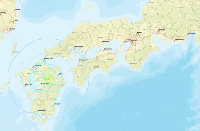 Động đất mạnh 5,8 độ ở tỉnh Kumamoto (Nhật Bản), không có cảnh báo sóng thần - Ảnh 1.