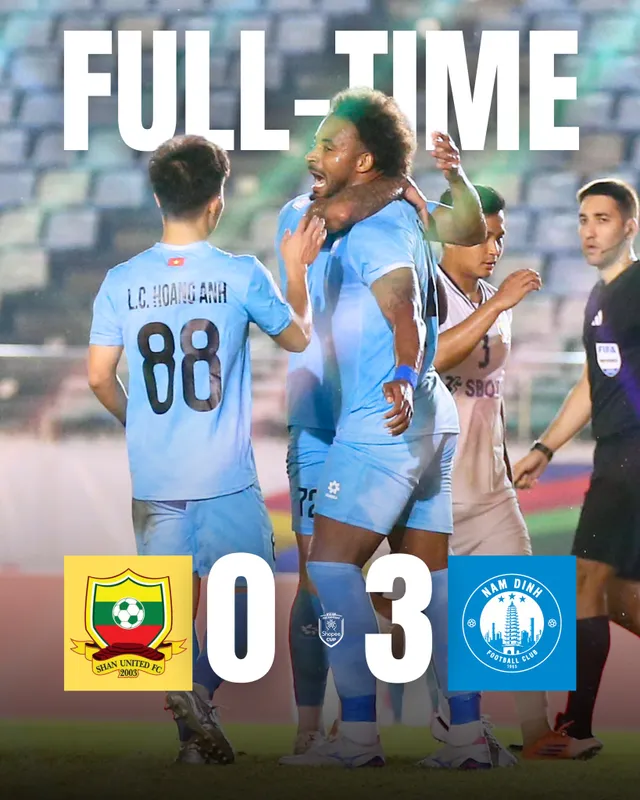 Nguyễn Xuân Son tỏa sáng rực rỡ, Thép xanh Nam Định thắng đậm 3-0 tại Myanmar- Ảnh 2. Nguyễn Xuân Son tỏa sáng rực rỡ, Thép xanh Nam Định thắng đậm 3-0 tại Myanmar- Ảnh 2.