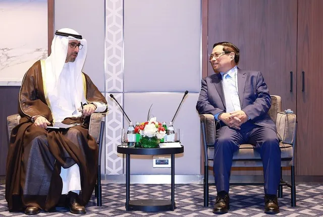 PM meets Kuwaiti officials, businessmen, calls for specific joint projects - Ảnh 1.