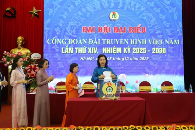 The 14th Congress of the Vietnam Television Trade Union: Renewing Mindsets and Creating Momentum for Worker Development - Ảnh 6.