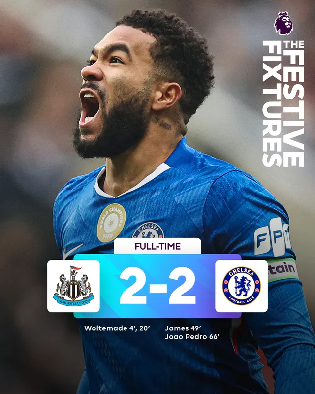 Chelsea ngược dòng quả cảm, giành lại 1 điểm trên sân Newcastle- Ảnh 3. Chelsea ngược dòng quả cảm, giành lại 1 điểm trên sân Newcastle- Ảnh 3.