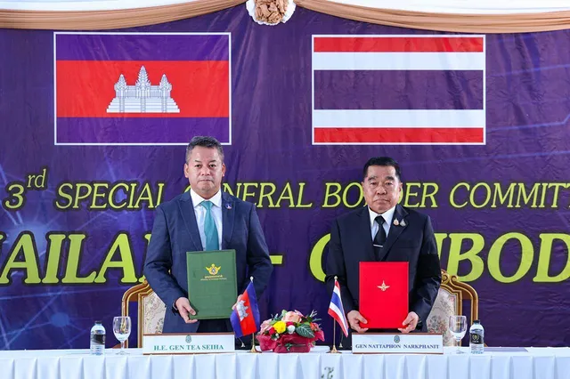 Cộng đồng quốc tế hoan nghênh lệnh ngừng bắn giữa Thái Lan và Campuchia- Ảnh 1. Cộng đồng quốc tế hoan nghênh lệnh ngừng bắn giữa Thái Lan và Campuchia- Ảnh 1.