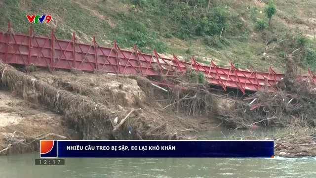 Alo V9 (08/01/2025): Nhiều cầu treo bị sập, người dân đi lại khó khăn