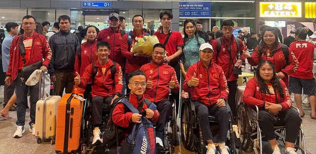 Đoàn thể thao người khuyết tật Việt Nam lên đường tham dự ASEAN Para Games 13- Ảnh 1.