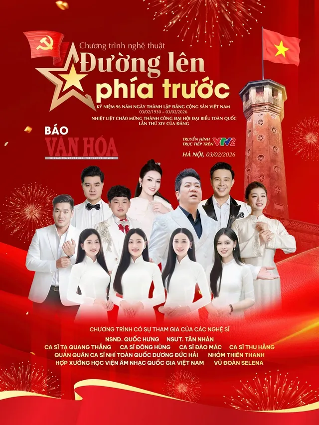 THTT chương trình nghệ thuật đặc biệt “Đường lên phía trước“ (20h, VTV2)- Ảnh 1. THTT chương trình nghệ thuật đặc biệt “Đường lên phía trước“ (20h, VTV2)- Ảnh 1.
