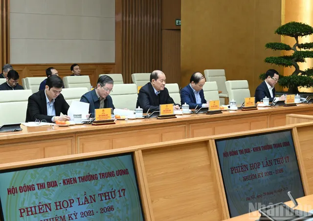 In Pictures: PM chairs the 17th Meeting of the Central Emulation and Commendation Council - Ảnh 2.