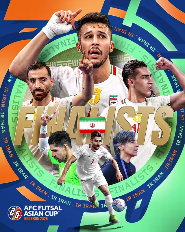 Lịch thi đấu và trực tiếp chung kết futsal châu Á 2026: Iran vs Indonesia

- Ảnh 2.