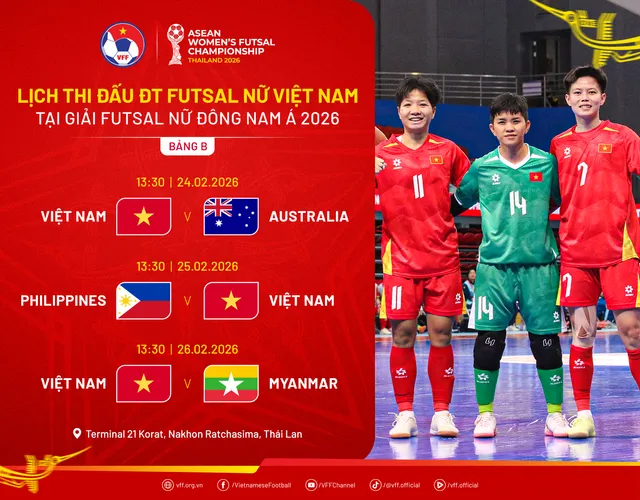 Dứt điểm kém duyên, tuyển nữ futsal Việt Nam nhận thất bại trong ngày ra quân tại giải Đông Nam Á 2026- Ảnh 1. Dứt điểm kém duyên, tuyển nữ futsal Việt Nam nhận thất bại trong ngày ra quân tại giải Đông Nam Á 2026- Ảnh 1.