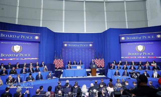 Party General Secretary To Lam attends inaugural meeting of Gaza Board of Peace in US - Ảnh 1.