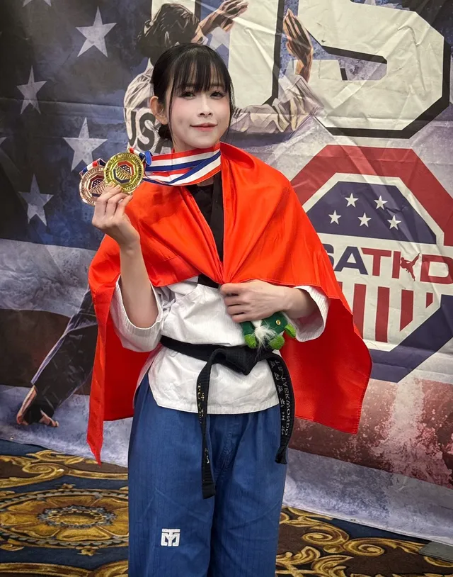 Châu Tuyết Vân đoạt HCV Taekwondo tại giải Mỹ mở rộng 2026- Ảnh 1.