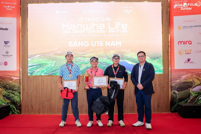 Nguyễn Văn Hoà vô địch chặng 1 VGA Junior Tour 2026- Ảnh 1. Nguyễn Văn Hoà vô địch chặng 1 VGA Junior Tour 2026- Ảnh 1.