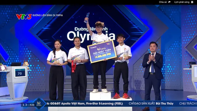 Road to Olympia Mount: Phu Tho Schoolboy Stages Comeback from 15 Points to Win the Weekly Laurel - Ảnh 9.