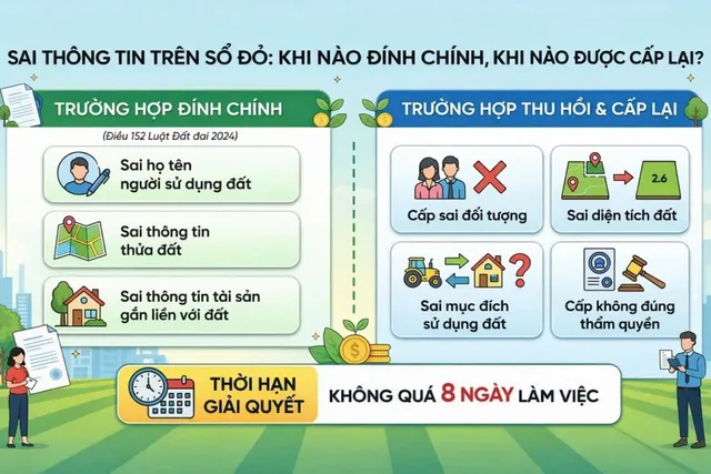 Sai thông tin trên sổ đỏ có phải đính chính ngay không? - Ảnh 1.