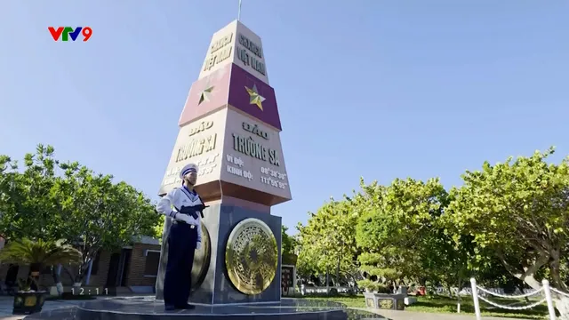 Cột mốc chủ quyền trên đảo Trường Sa