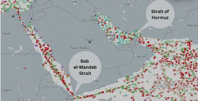 Eo biển Bab el-Mandeb trở thành tâm điểm trung chuyển mới- Ảnh 1. Eo biển Bab el-Mandeb trở thành tâm điểm trung chuyển mới- Ảnh 1.