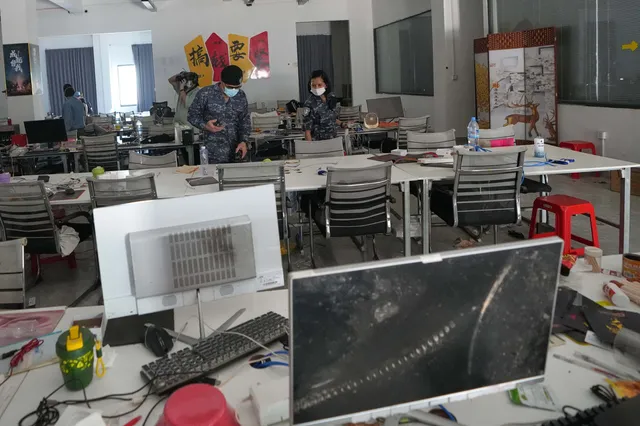 Phát hiện "thành phố lừa đảo" tại biên giới Thái Lan - Campuchia - Ảnh 1. Phát hiện "thành phố lừa đảo" tại biên giới Thái Lan - Campuchia - Ảnh 1.