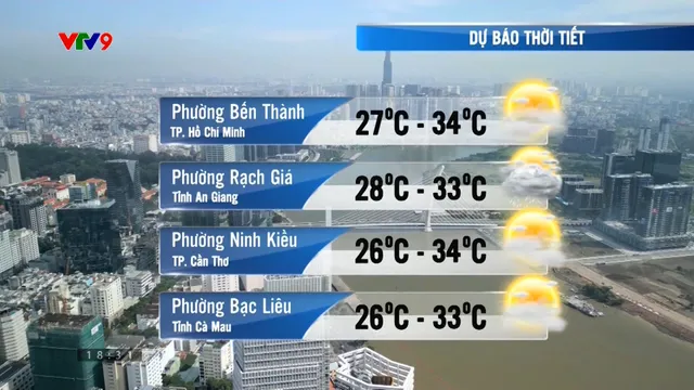 Dự báo thời tiết (16/4/2026)