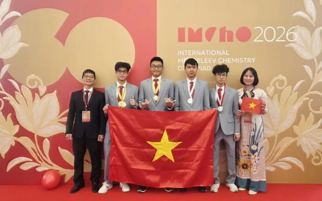 Học sinh Việt Nam giành 4 huy chương tại Olympic Hóa học Mendeleev 2026