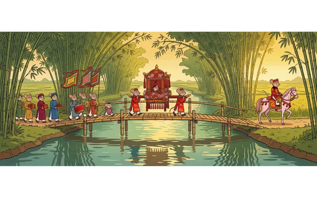 Tranh dân gian Đông Hồ thành nguồn cảm hứng cho MV "Tính chuyện trăm năm"