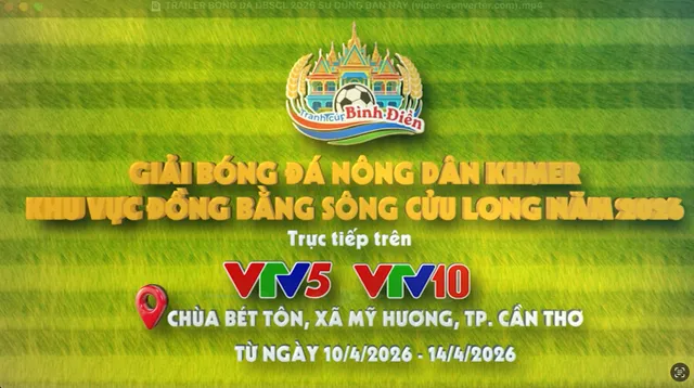 Live Broadcast of the Mekong Delta Khmer Farmers Football Tournament on VTV5 and VTV10 - Ảnh 2.