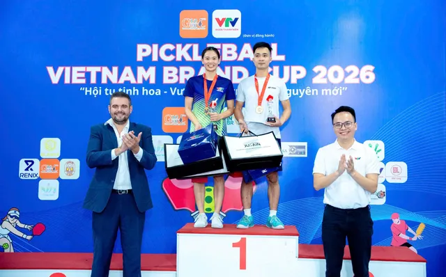 40 tay vợt tranh tài sôi nổi tại giải pickleball do Đoàn Thanh niên VTV phối hợp tổ chức- Ảnh 3.