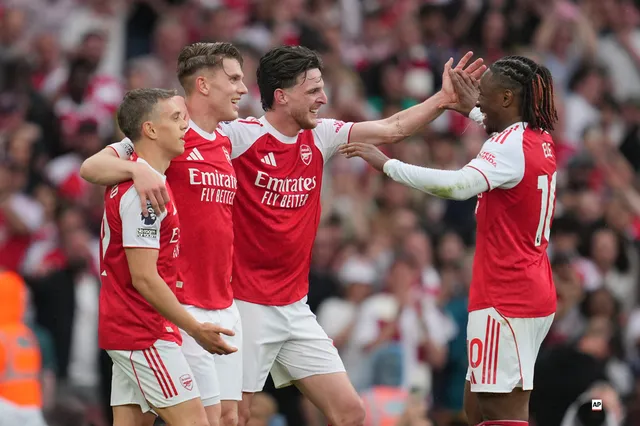 Thắng áp đảo Fulham, Arsenal nới rộng khoảng cách với Manchester City lên 6 điểm

- Ảnh 1.