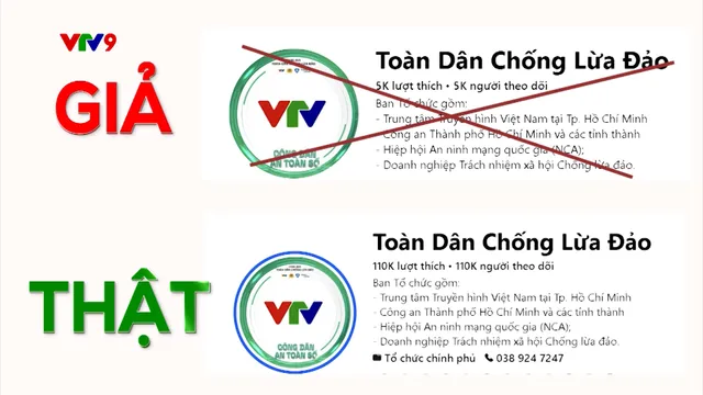 Đường dây nóng AloV9 (13/4/2026): Làm giả fanpage để lừa đảo