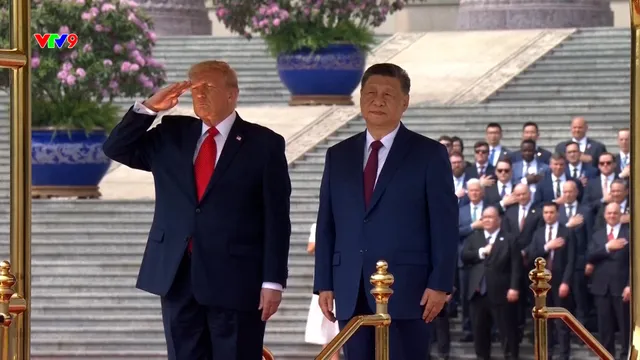 Trung Quốc đón trọng thể Tổng thống Mỹ Donald Trum