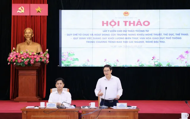 Lần đầu bổ sung đầy đủ khung pháp lý cho trường năng khiếu nghệ thuật, thể thao