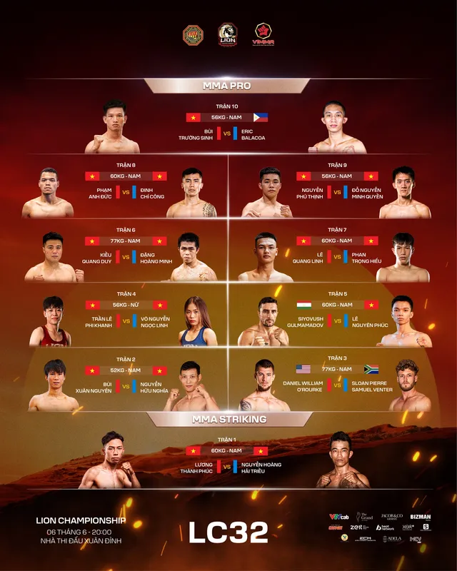 LION Championship trở lại 9 cặp đấu- Ảnh 2. LION Championship trở lại 9 cặp đấu- Ảnh 2.
