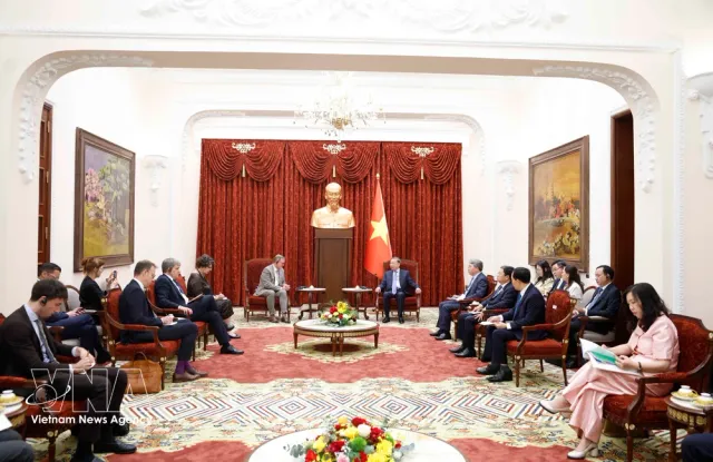 Top Vietnamese leader receives German Bundestag Vice President - Ảnh 1.